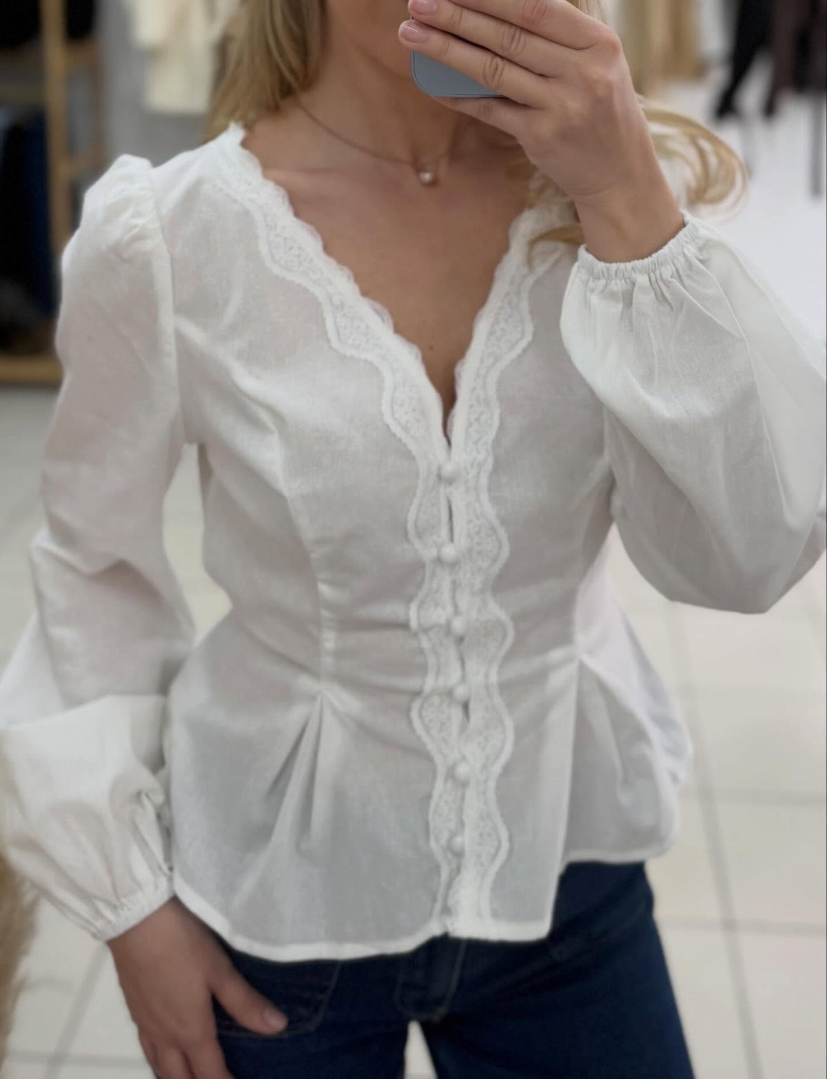 Butik Laleya - Bijela kosulja elegantna