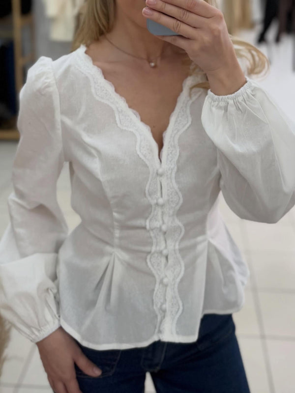 Butik Laleya - Bijela kosulja elegantna
