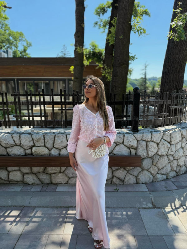 🌸 Elegantna pamučna košulja – ženstven i profinjen model 🌸