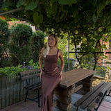 🤎 Elegantna maxi haljina - slika 1