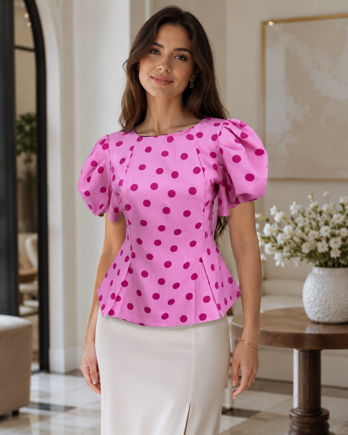 💗 Roza bluza na tufne – ženstvena, elegantna i posebna 💗