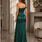 ✨ Smaragdno zelena satenska haljina – elegancija koja se primijeti ✨ - slika 2
