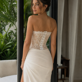 ✨ Elegantni čipkani korzet top – 45 KM ✨ - slika 2