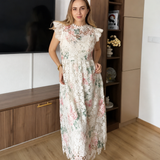 Elegantna cvjetna čipkana haljina s romantičnim detaljima ❤️ - slika 3