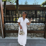 ✨ Elegantna midi haljina sa puf rukavima – bezvremenski model za posebne prilike ✨ - slika 1