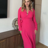 Ljetna lagana haljina u predivnoj pink boji koja odmah privlači pažnju 😍 - slika 3