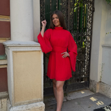 ✨ Crvena plisirana haljina – elegantna, ženstvena i upečatljiva ❤️ - slika 1
