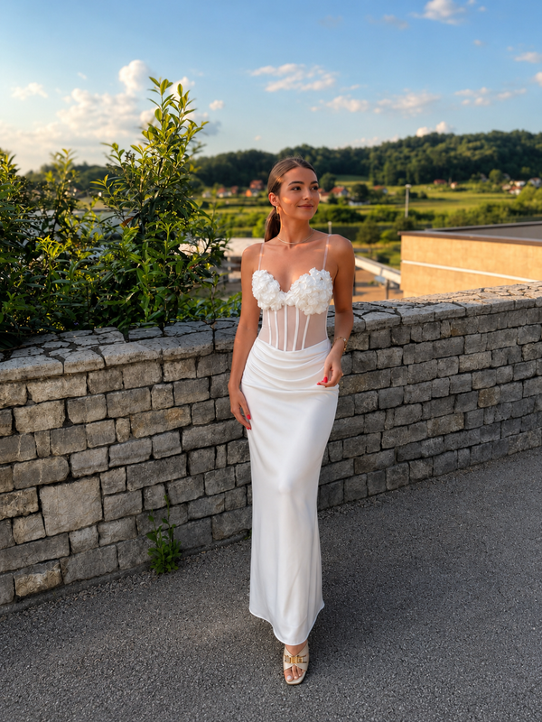✨ Elegantna bijela maxi haljina – ženstvena i sofisticirana ✨